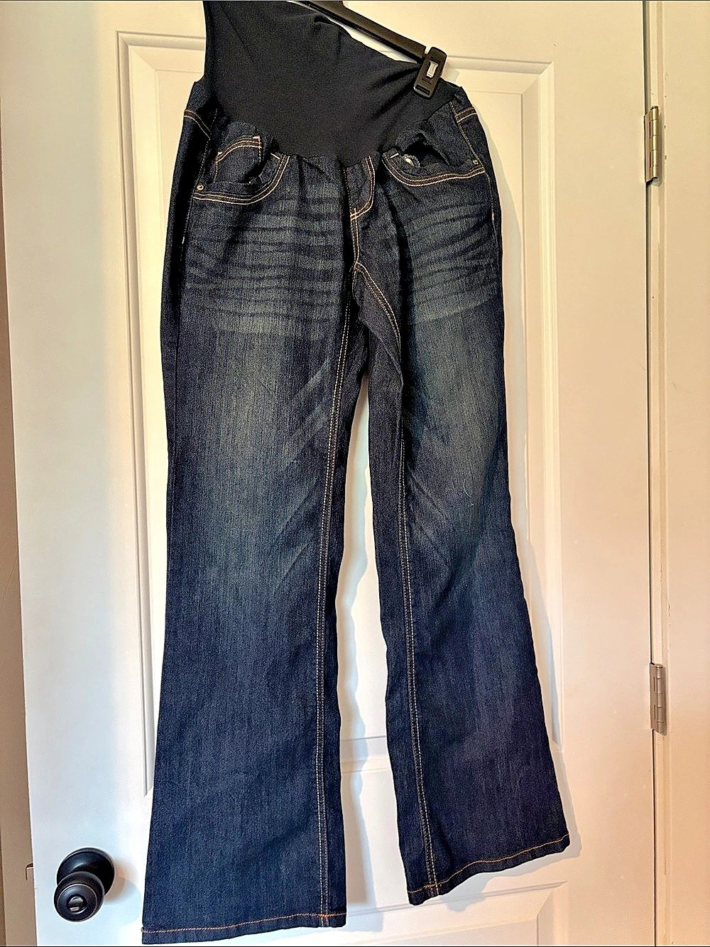 Baby by Motherhood maternity Flare Jeans Size Medium Blue Like New